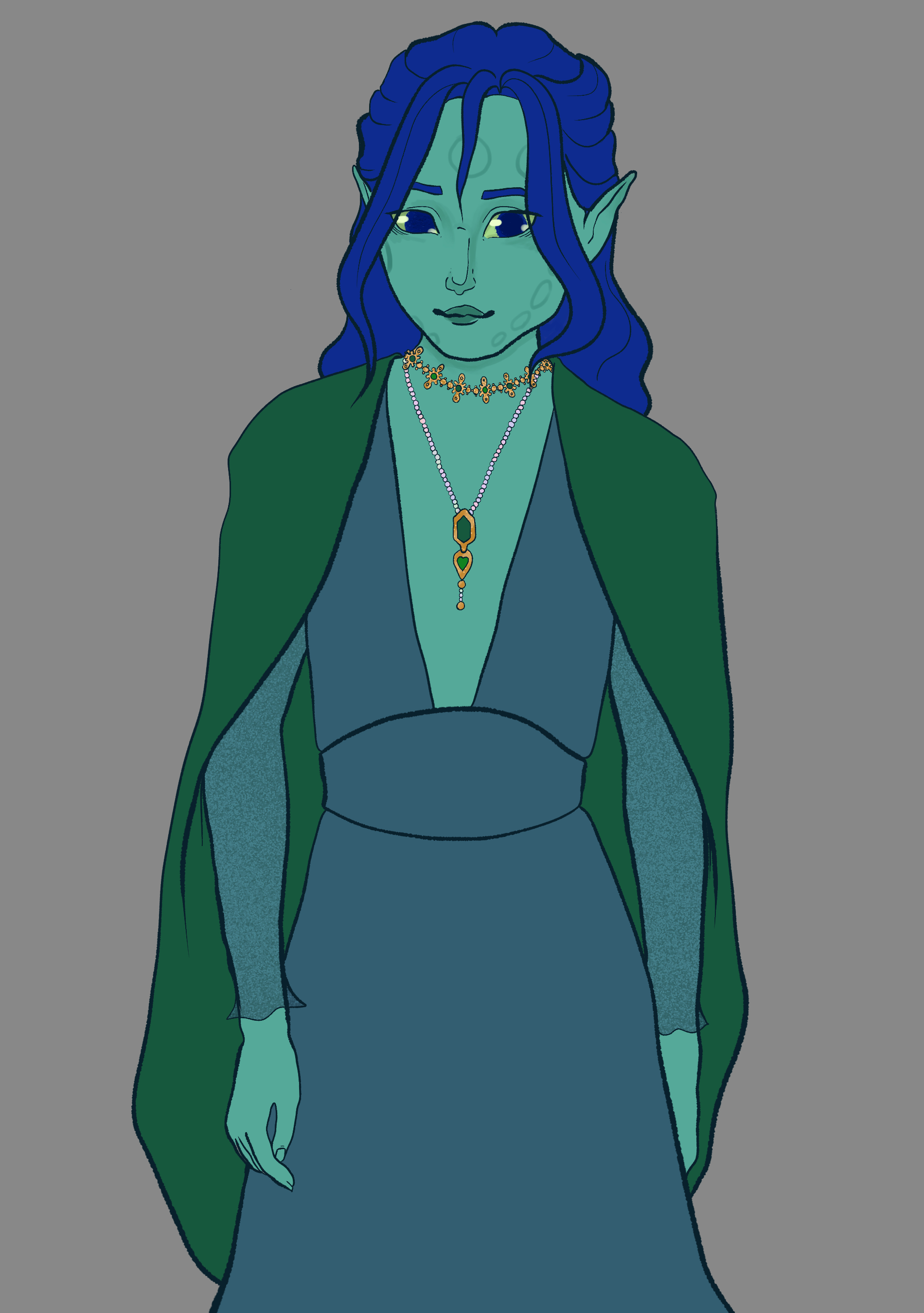 Bo from <q>The Oracle</q> in a fancy gown